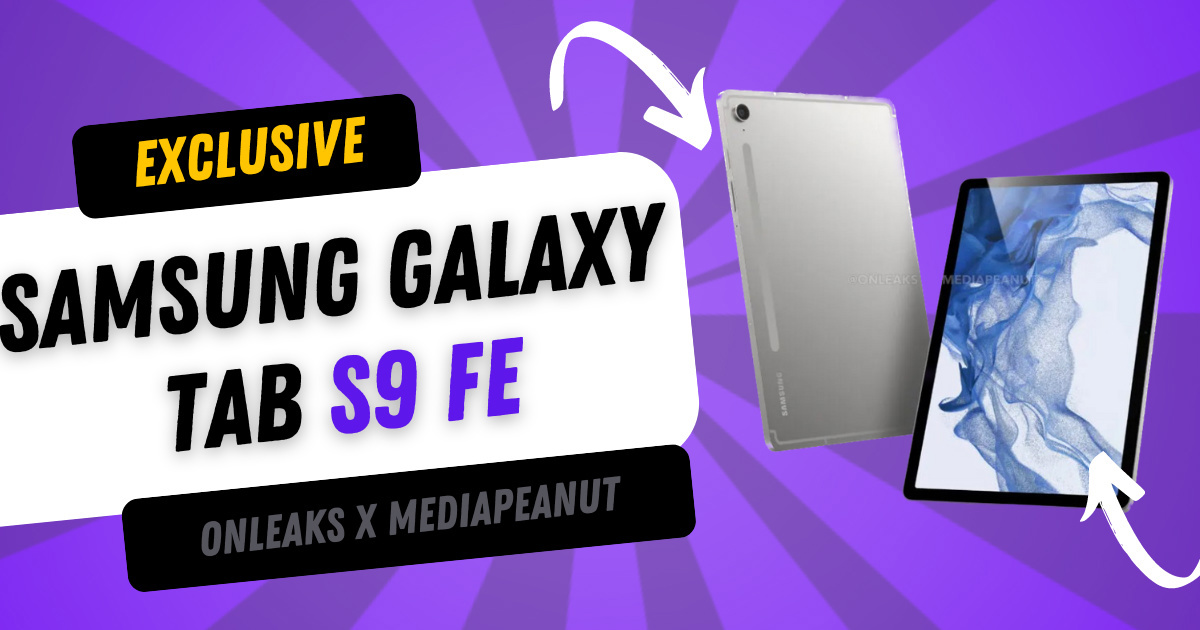 三星 Galaxy Tab S9 FE 平板渲染图曝光：10